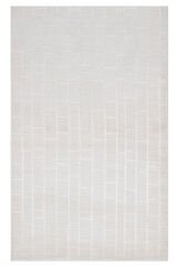 Nepal 3623 El Dokuma Kalın Bambu Halı Beyaz - 92x149