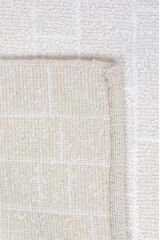 Nepal 3623 El Dokuma Kalın Bambu Halı Beyaz - 92x149