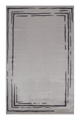 Riva 9259 Çizgili Çerçeveli Modern Bambu Halı