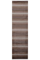 Nepal 3643 El Dokuma Kalın Bambu Halı Kahve - 80x294