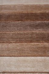 Nepal 3643 El Dokuma Kalın Bambu Halı Kahve - 80x294