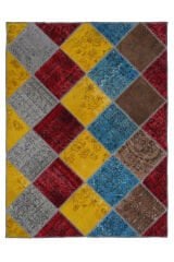 Naar Halı Patchwork El Yapımı Dekoratif Halı
