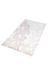 Nepal 3673 El Dokuma Kalın Bambu Halı BEYAZ / PUDRA - 82x147
