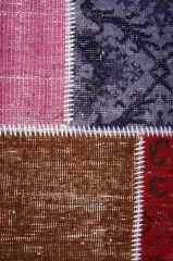 Naar Halı Patchwork El Yapımı Daire Halı