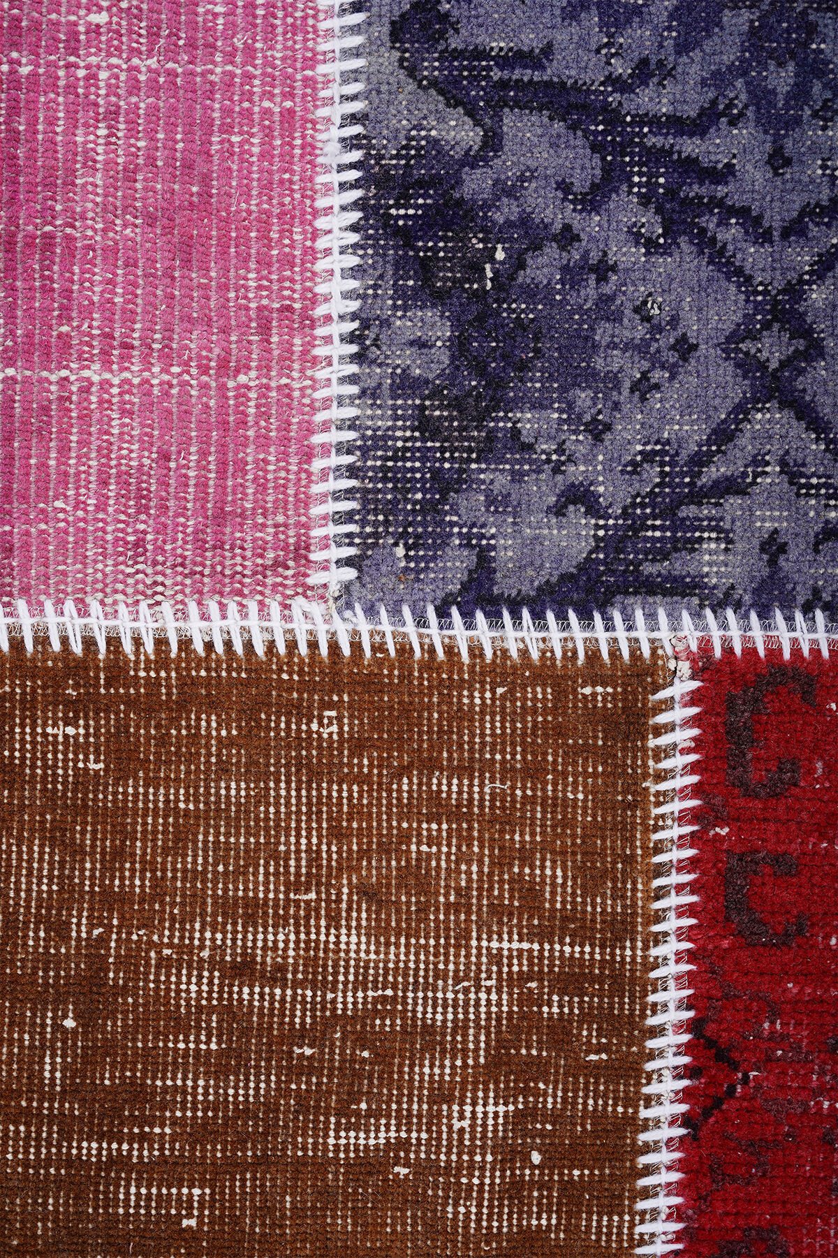 Naar Halı Patchwork El Yapımı Daire Halı