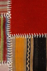 Naar Halı Patchwork El Yapımı Dekoratif Halı Renkli - 120x180