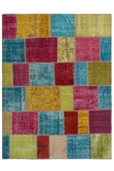 Naar Halı Patchwork El Yapımı Dekoratif Halı