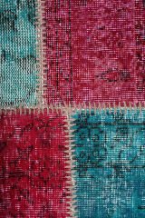 Naar Halı Patchwork El Yapımı Dekoratif Halı Renkli - 176x230