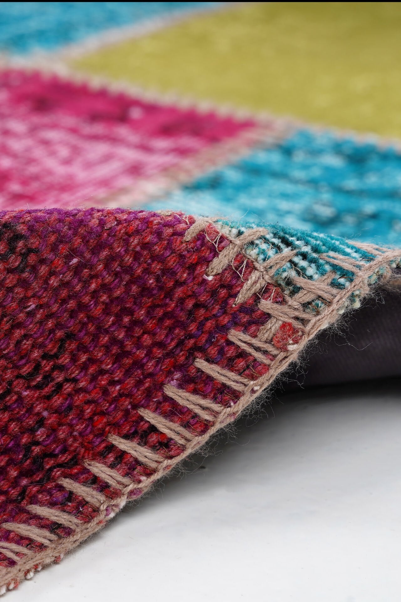 Naar Halı Patchwork El Yapımı Dekoratif Halı