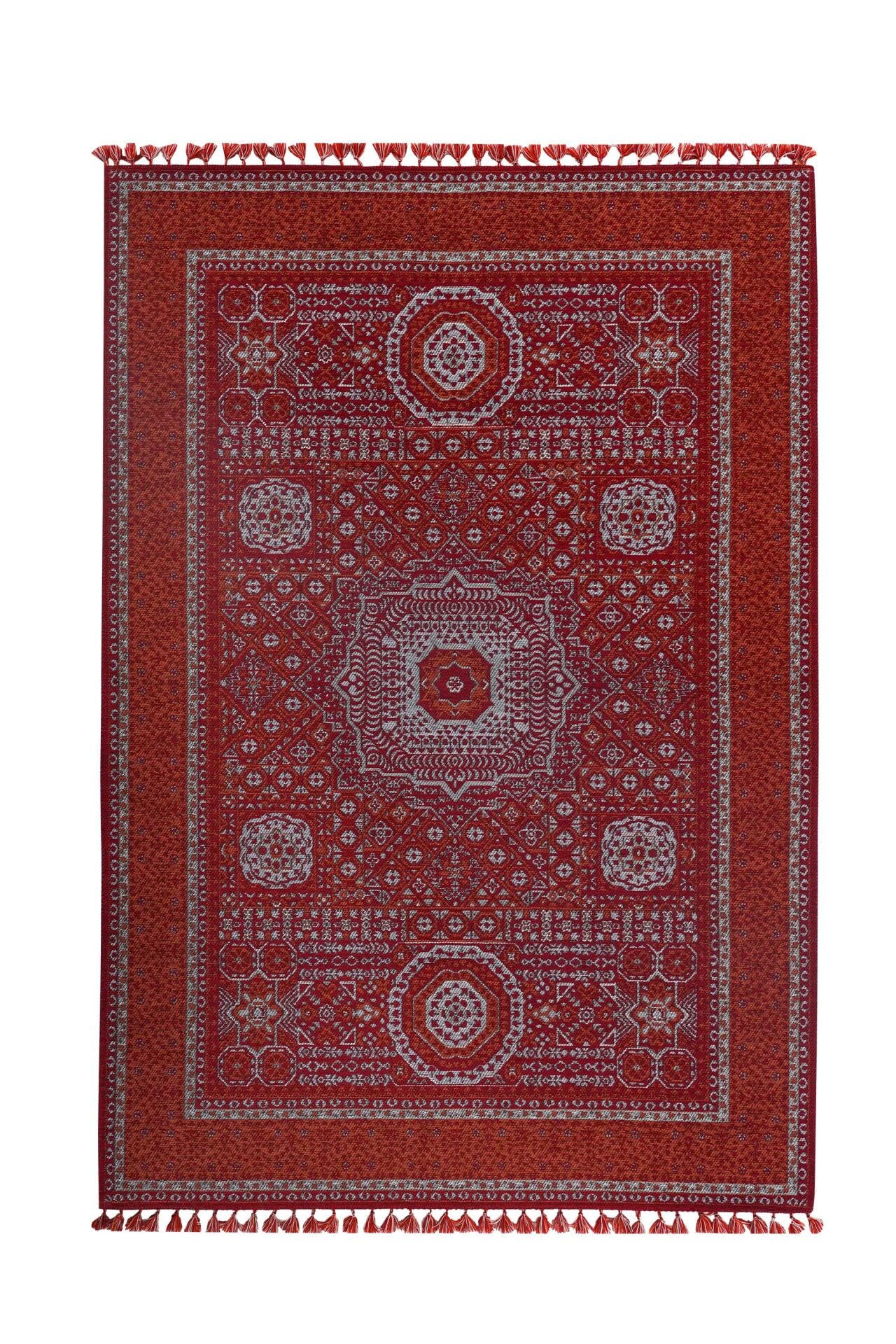 Mira Memlük V18 Kaymaz Tabanlı Yıkanabilir Klasik Kilim