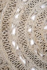 Jute KCJN 02 Krem Dekoratif Doğal Jüt Halı