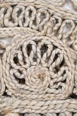 Jute KCJN 02 Krem Dekoratif Doğal Jüt Halı