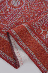 Mira Memlük V18 Kaymaz Tabanlı Yıkanabilir Klasik Kilim Turuncu - 120x180