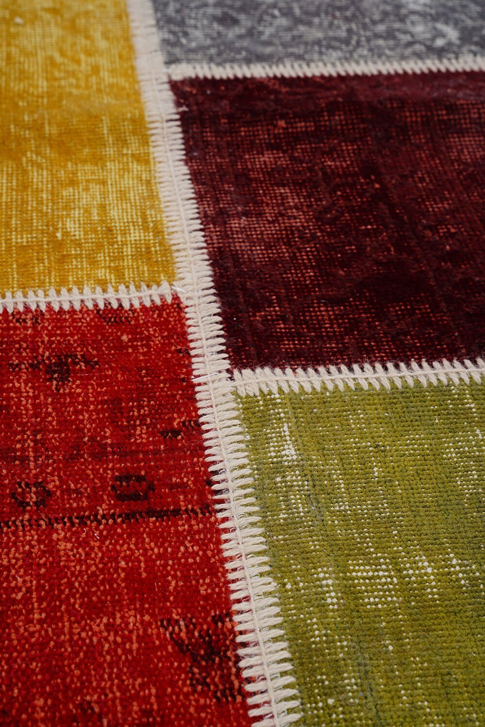 Naar Halı Patchwork El Yapımı Dekoratif Halı