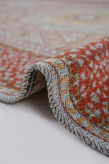 Mira Memlük V11 Kaymaz Tabanlı Yıkanabilir Klasik Kilim Kiremit - 120x180