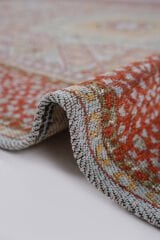 Mira Memlük V11 Kaymaz Tabanlı Yıkanabilir Klasik Kilim Kiremit - 80x150