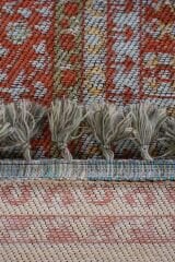 Mira Memlük V11 Kaymaz Tabanlı Yıkanabilir Klasik Kilim Kiremit - 80x150
