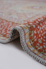 Mira Memlük V11 Kaymaz Tabanlı Yıkanabilir Klasik Kilim Kiremit - 80x300