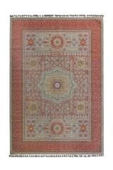 Mira Memlük V11 Kaymaz Tabanlı Yıkanabilir Klasik Kilim Kiremit - 80x300