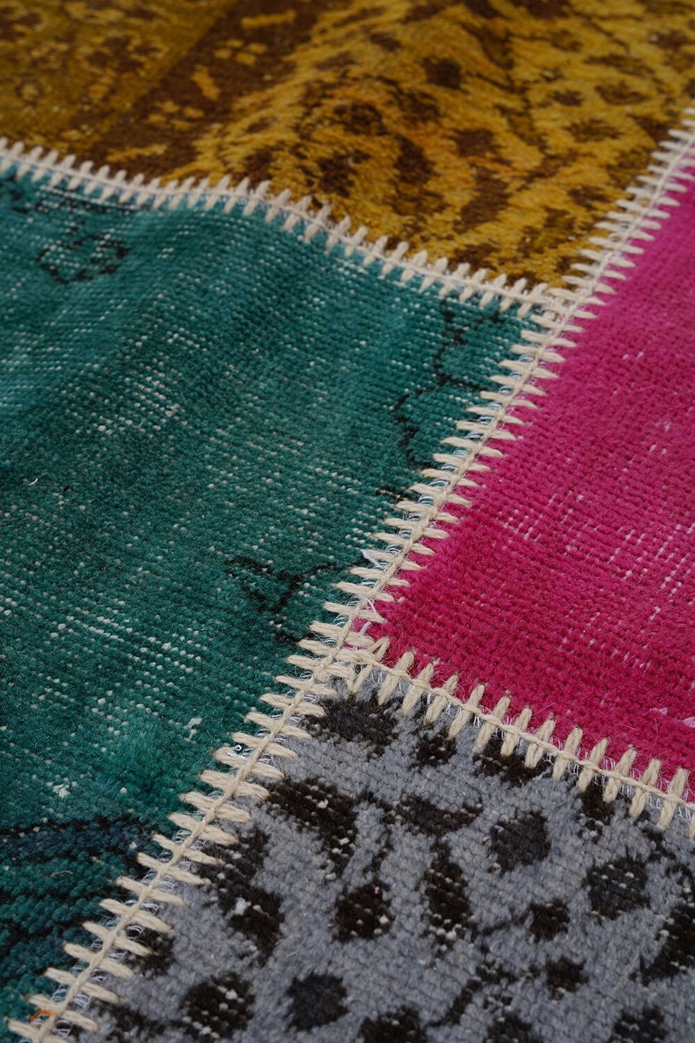 Naar Halı Patchwork El Yapımı Dekoratif Halı