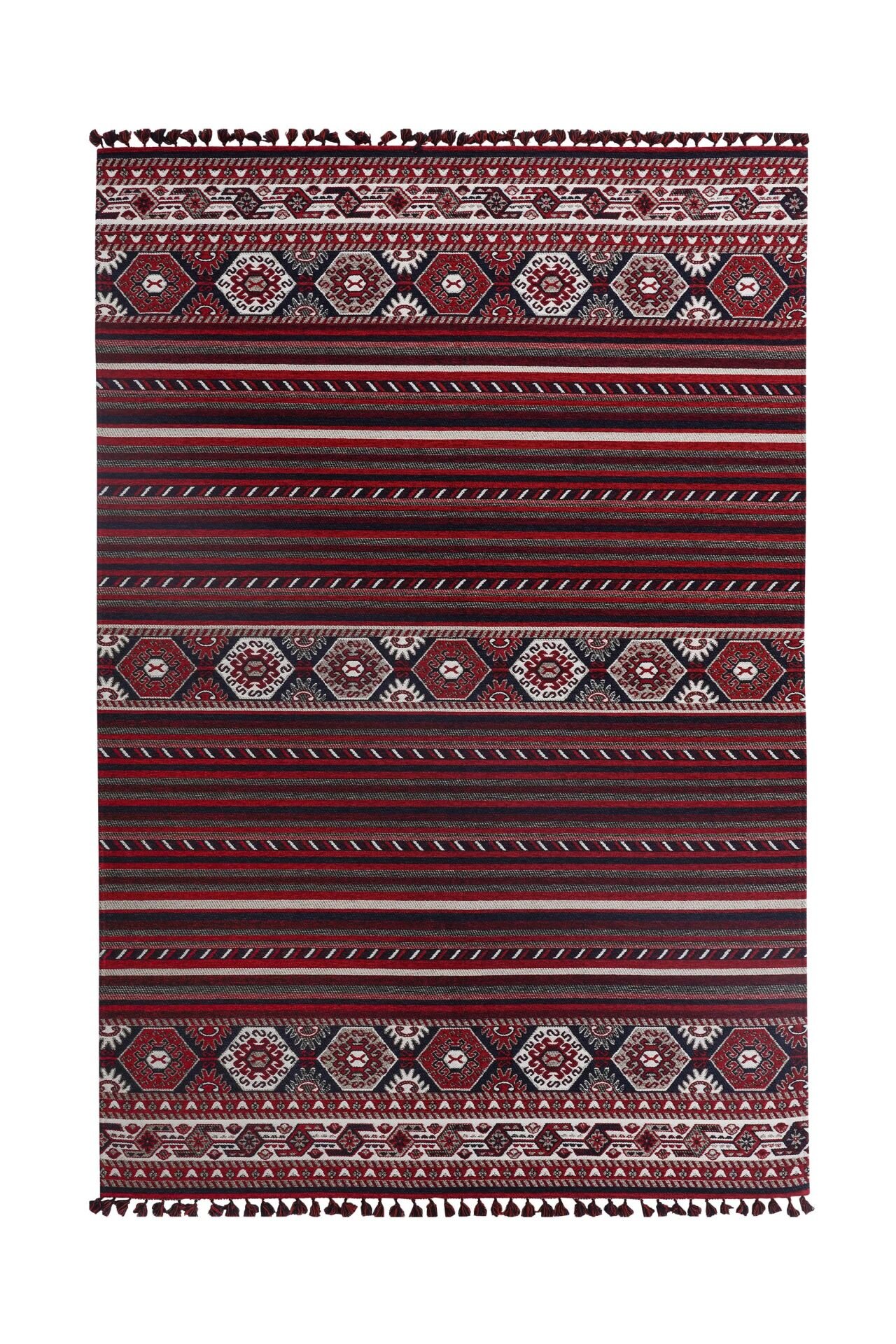 Mira Afgan 9 Kaymaz Tabanlı Yıkanabilir Klasik Kilim