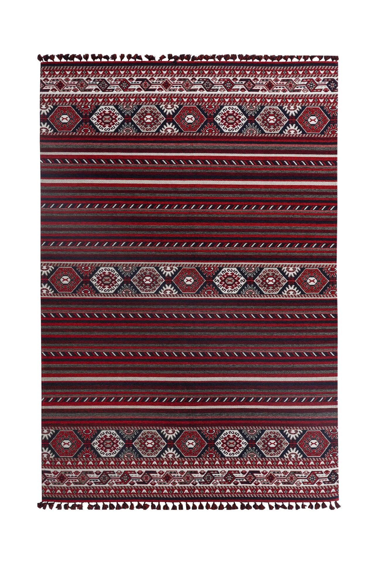 Mira Afgan 9 Kaymaz Tabanlı Yıkanabilir Klasik Kilim