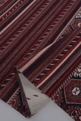Mira Afgan 9 Kaymaz Tabanlı Yıkanabilir Klasik Kilim Kırmızı - 80x300