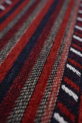 Mira Afgan 9 Kaymaz Tabanlı Yıkanabilir Klasik Kilim Kırmızı - 80x300