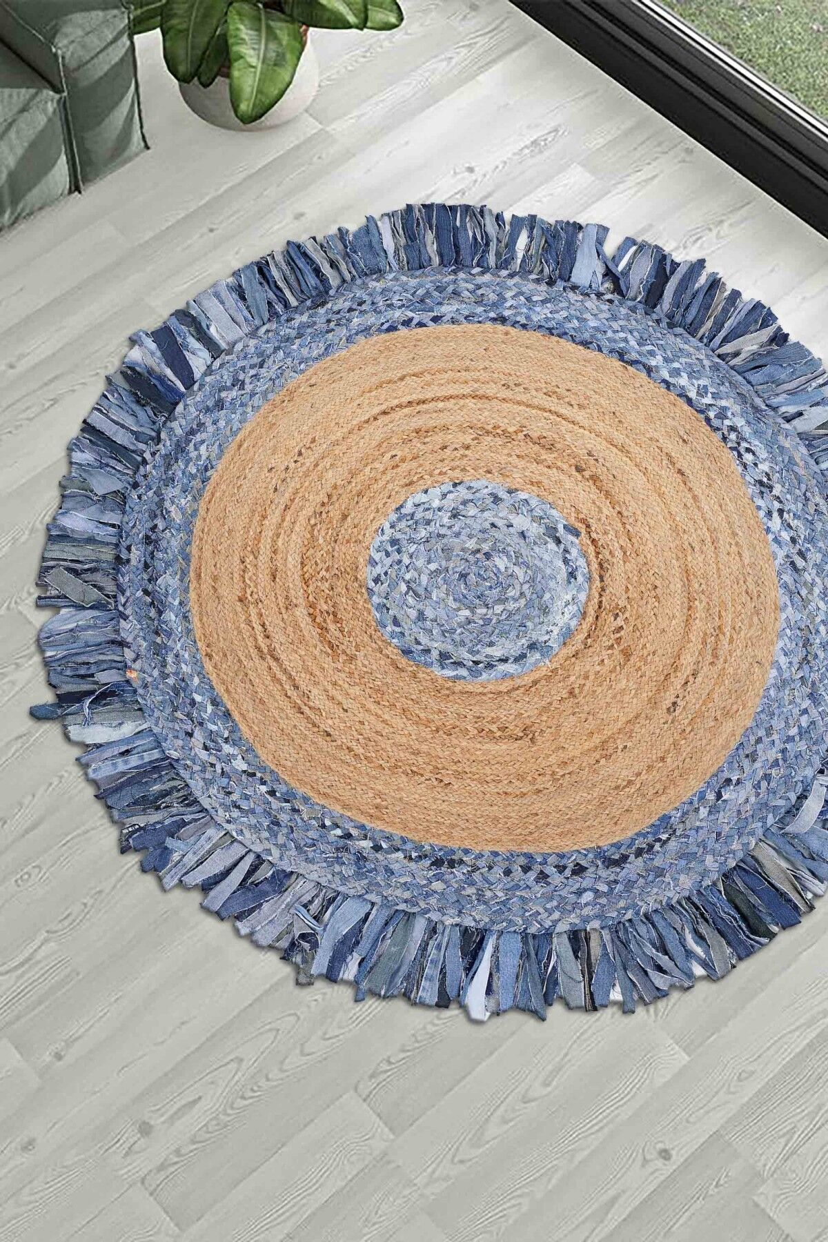 Jüt Kcjn 05 Dekoratif Jüt Halı