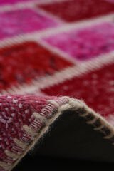 Naar Halı Patchwork 12 El Yapımı Dekoratif Halı Renkli - 60x90