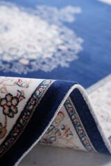 Naar Pers 16667A Bambu Halı Lacivert - 60x180