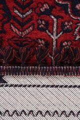 Mira Afgan 7 Kaymaz Tabanlı Yıkanabilir Klasik Kilim Kırmızı - 80x150