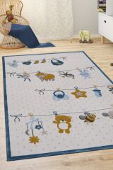 Royal Hello Kids Kd16A Modern Makine Halısı