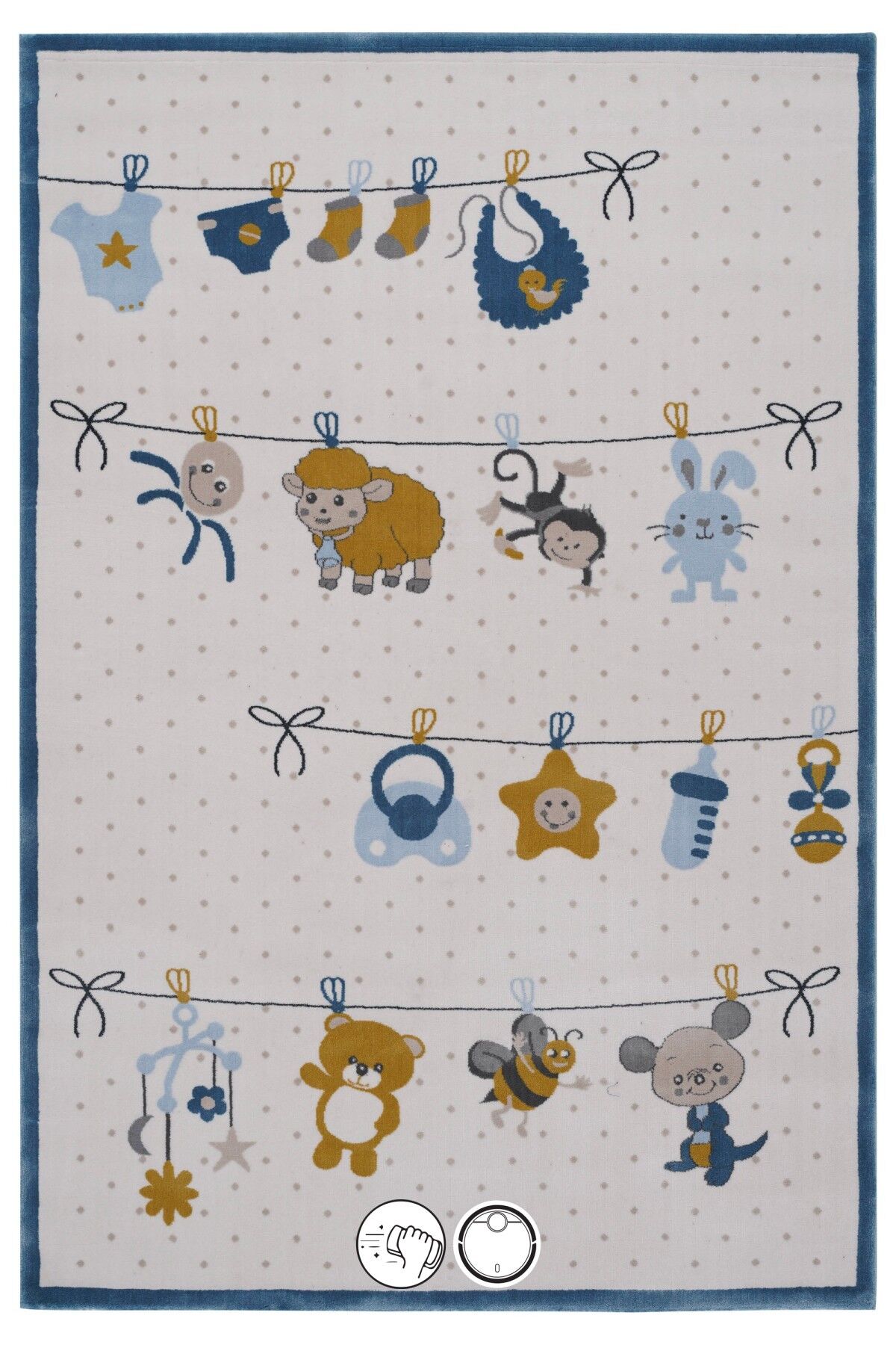 Royal Hello Kids Kd16A Modern Makine Halısı