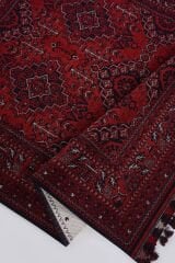 Mira Afgan 7 Kaymaz Tabanlı Yıkanabilir Klasik Kilim Kırmızı - 160x230