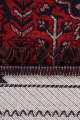 Mira Afgan 7 Kaymaz Tabanlı Yıkanabilir Klasik Kilim Kırmızı - 80x300