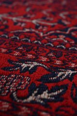 Mira Afgan 7 Kaymaz Tabanlı Yıkanabilir Klasik Kilim Kırmızı - 80x300