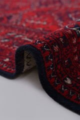 Mira Afgan 7 Kaymaz Tabanlı Yıkanabilir Klasik Kilim Kırmızı - 120x180