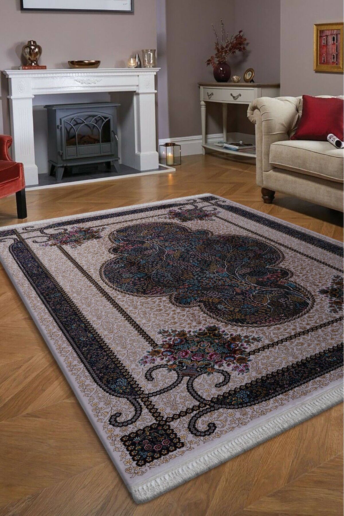 Kumkapı 0008Q Otantik Makine Halısı