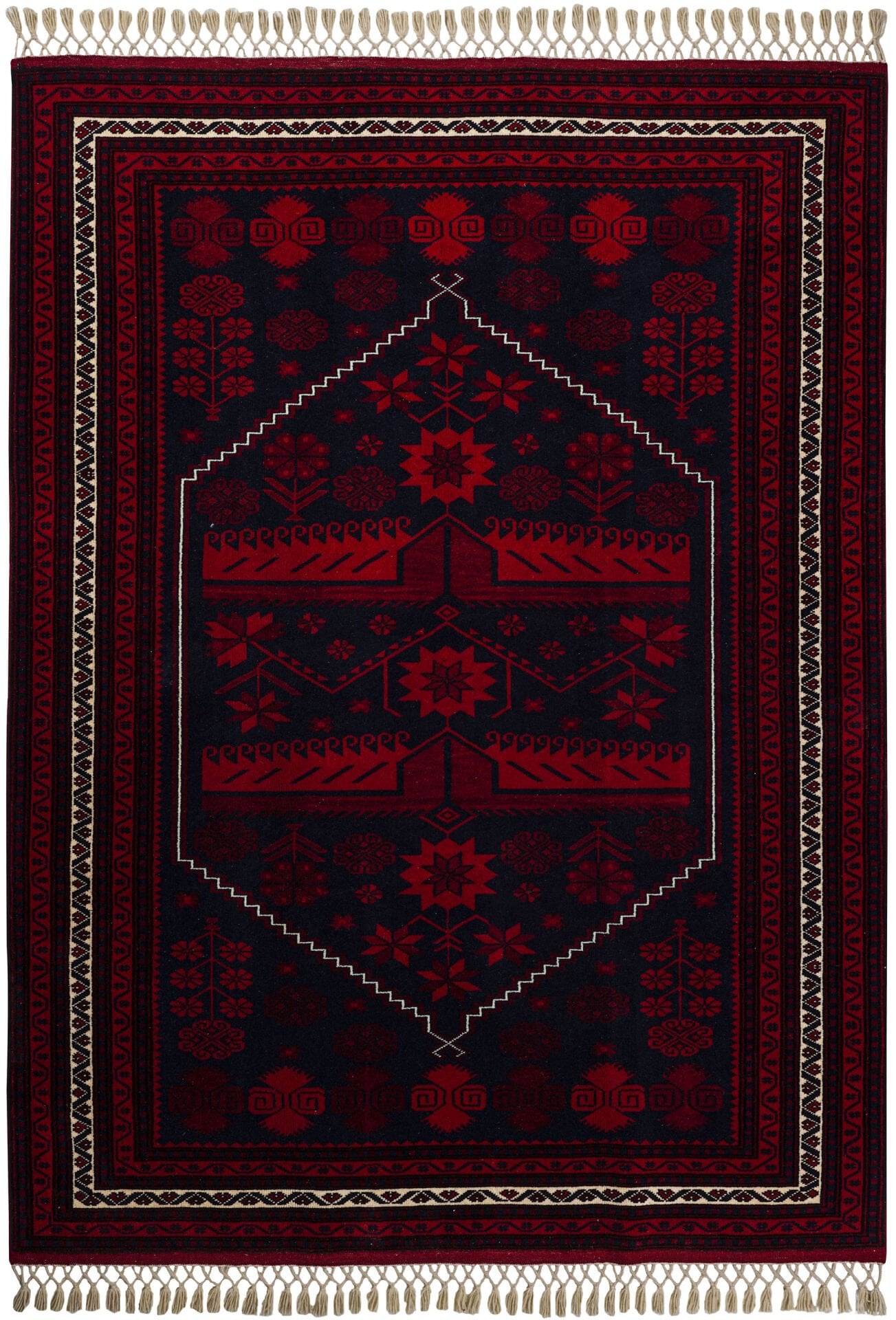 Yağcıbedir 168227 El Dokuma Yün Halı Kırmızı - 168x227