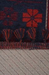 Mira Afgan 4 Kaymaz Tabanlı Yıkanabilir Klasik Kilim Lacivert - 160x230