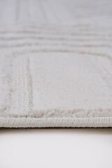 Step 2213 Krem Modern Salon Halısı Kesme Halı Krem - 160 x 450