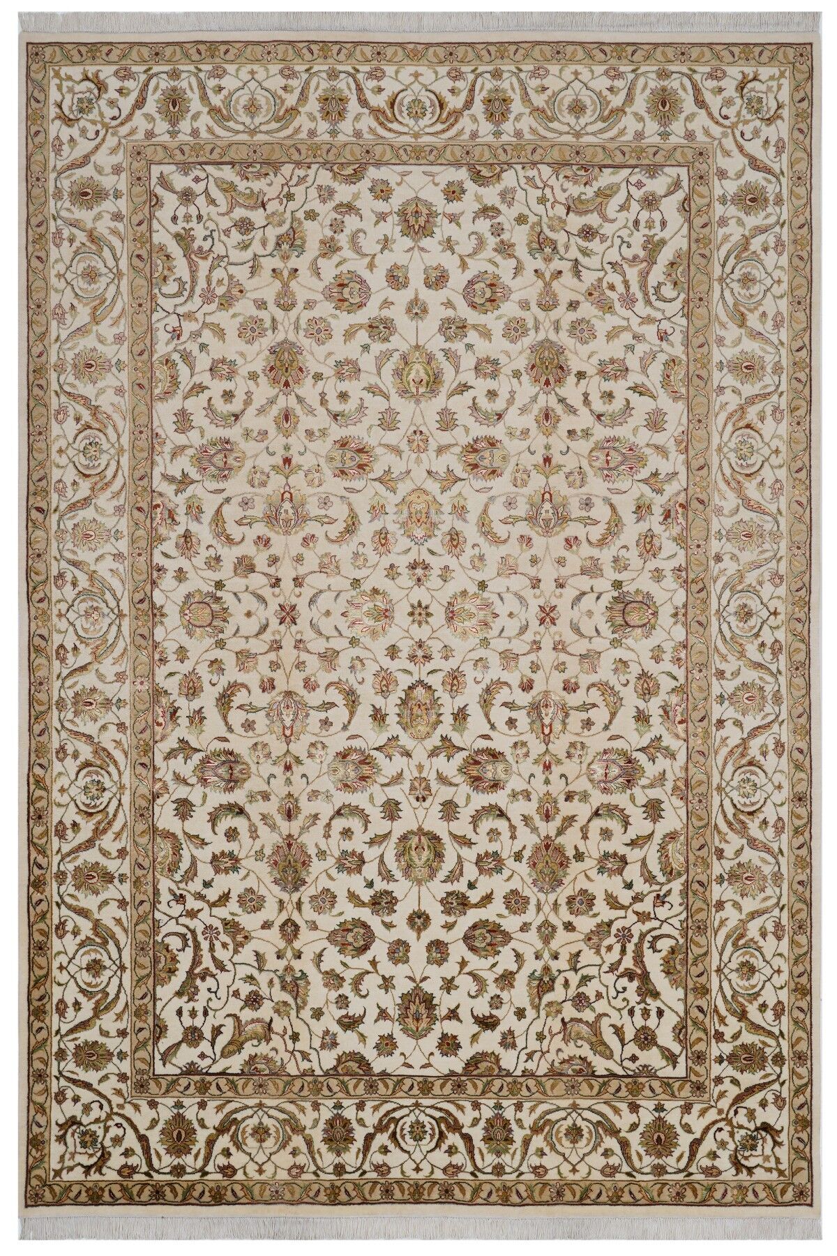 Kumkapı Krem / Bej Otantik El Dokuma Halı