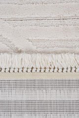 Step 2213 Krem Modern Salon Halısı Kesme Halı Krem - 100 x 450