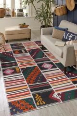 Kilim Patchwork Modern El Dokuma Halı