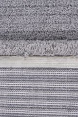 Velar 3603 Gri Yumuşak Dokulu Modern Salon Halısı