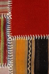 Kilim Patchwork Renkli Modern El Dokuma Halı