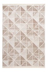 Step 2201 Krem Etnik Desenli Salon Halısı Kesme Halı Krem - 200 x 250