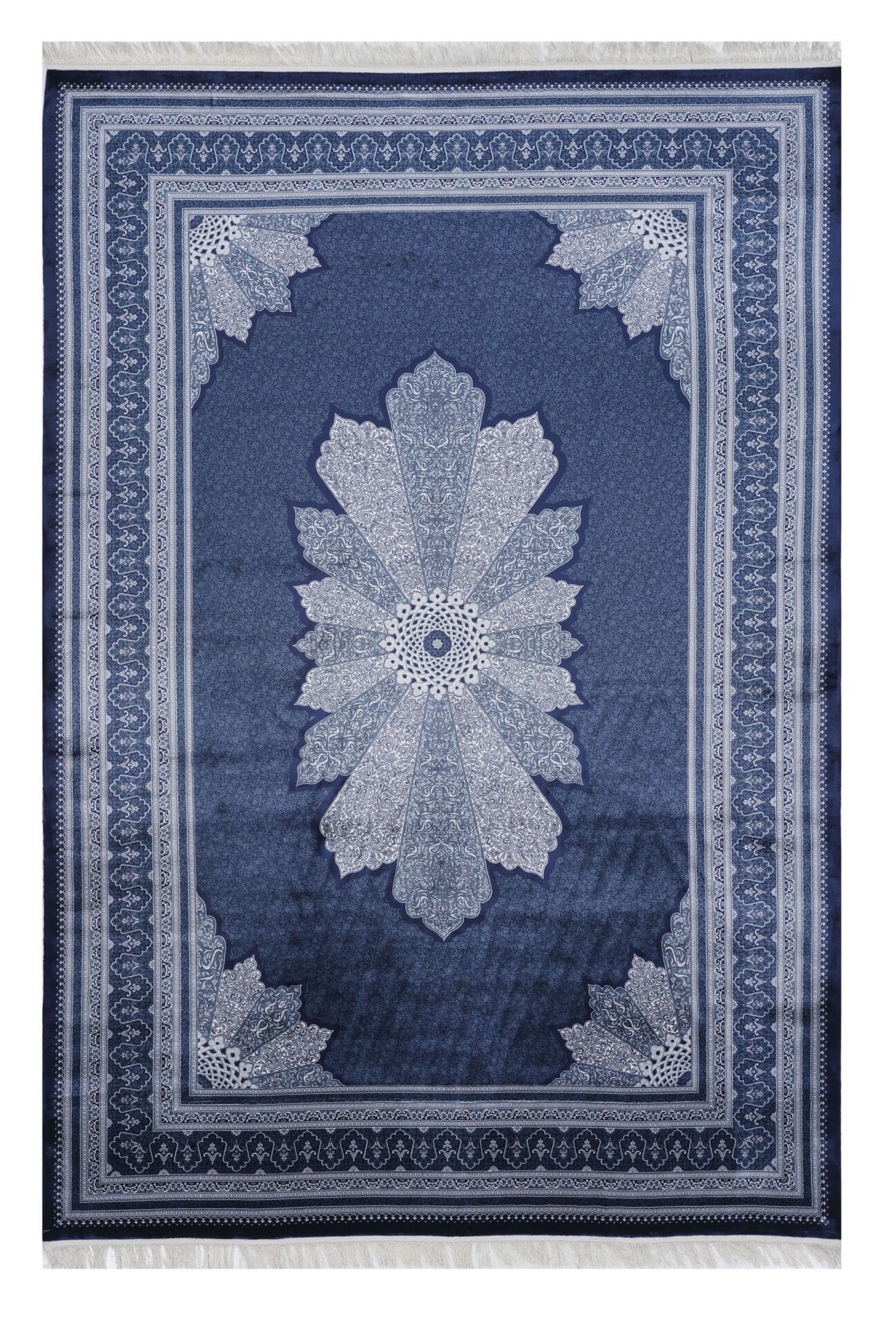 Naar Pers 17339B Bambu Halı Lacivert - 60x180