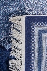 Naar Pers 17339B Bambu Halı Lacivert - 90x150